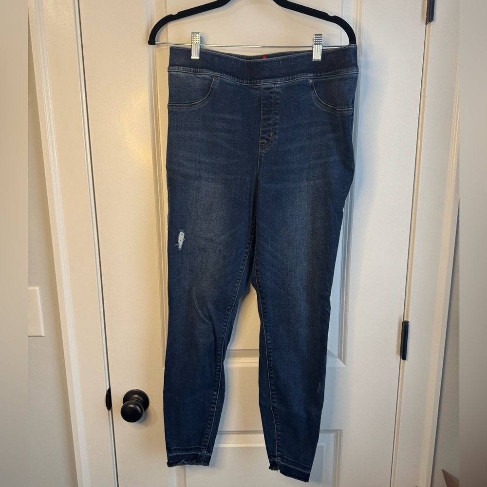 SPANX Distressed Skinny Jeans